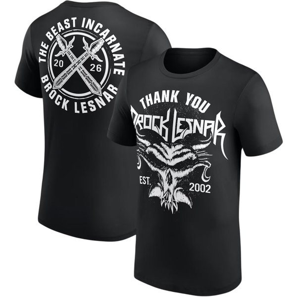 Brock Lesnar Czarna Litera T-Shirt Drukowany 3D Letni Wygodny Modny KróTki RęKaw MęSki Codzienny Spersonalizowany OkrąGłY Dekolt Ubranie L-image
