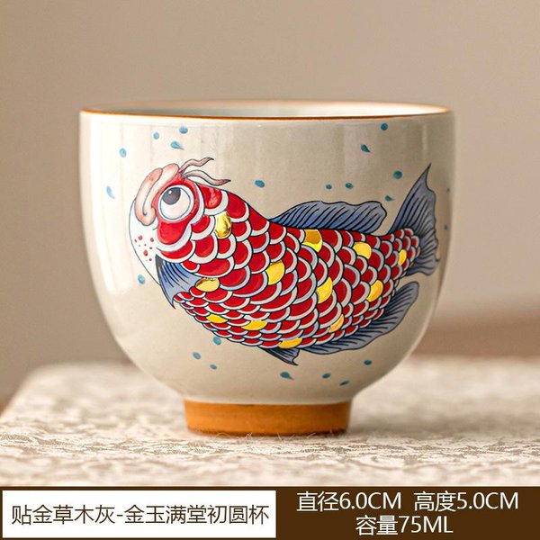 ChińSki Czajniczek Arowana Ceramiczny Domowy Kubek Do Herbaty Pojedynczy Dzbanek Do Herbaty ChińSki Retro Kung Fu Zestaw Do Herbaty-image