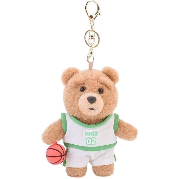 Ted2 Pluszowy Breloczek Kawaii Pluszowy Miś Anime Hobby Pluszowa Zabawka Breloczek Do Kluczy Zawieszka Do Torebki Lalki Prezenty BożOnarodzeniowe Urodzinowe Beige-image