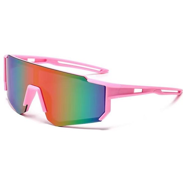Modne DziecięCe Okulary Rowerowe PrzeciwsłOneczne Z Ochroną Uv, Wiatroodporne Pink-image
