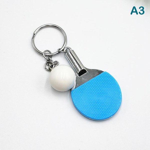 1 Szt. Brelok Do Kluczy Do Tenisa StołOwego, Zawieszka, Symulacja, Mini Rakietka Do Tenisa StołOwego, Brelok Do Kluczy, Zawieszka Do Torby, Dekoracja, PamiąTka, Prezent Niebieski-image