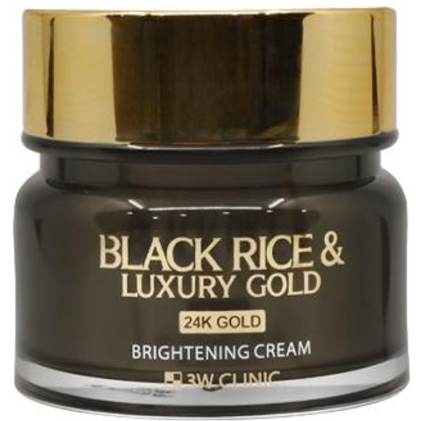 3w Clinic Crema Iluminadora De Arroz Negro Y Oro De Lujo 100G (3 Opciones) # Cream 100G X 1Pcs Black-image