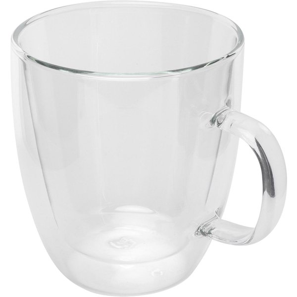 Taza De Doble Pared Con Asa Taza De Café De Vidrio Transparente Para Bebida Caliente FríA Té Con Leche 250Ml-image