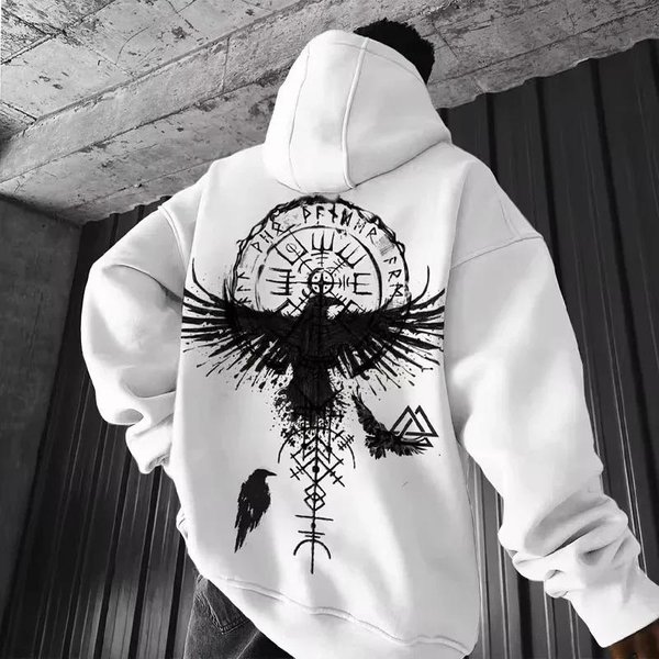 MęSka Bluza Z Kapturem I DłUgim RęKawem Jesień Zima Codzienna Outdoorowa Casualowa Moda Uliczna Odzież Sportowa M Gray-image