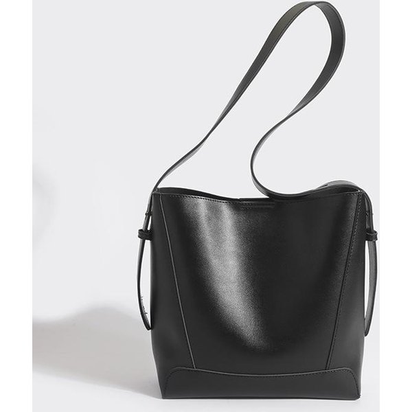 Bolso Bucket De Moda Femenino Primavera Y Verano Con Gran Capacidad Bolso De Hombro ÚNico Bolso De Axila Bolso Tote Bolso Bandolera Para Ir Al Trabajo Negro-image