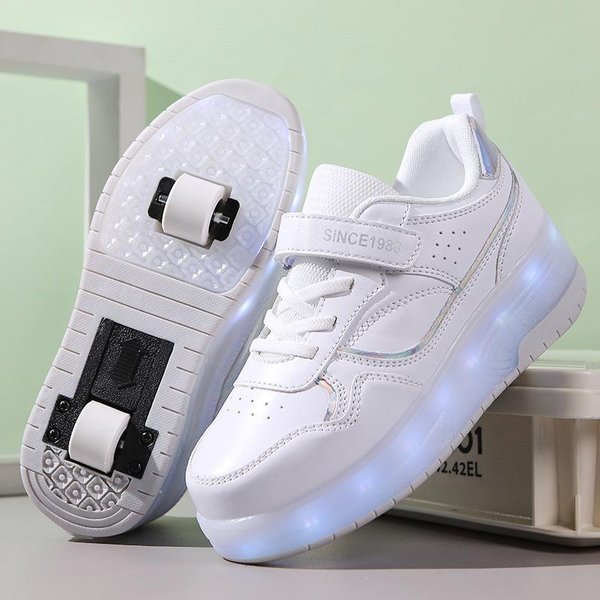 Zapatos De Patinaje Para NiñOs Patinaje Sobre Ruedas Zapatos De Doble Rueda Para NiñOs Patines De Estudiante Ruedas Para Mujer Cuatro Ruedas 35-image