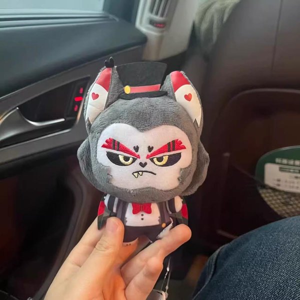 10 Cm Pluszowa Lalka Wisiorek Hazbin Husk Mini Drukowany El Husk Uszy Pluszowe Zabawki Kolekcja FanóW Prezenty ŚWiąTeczne Urodzinowe Zabawka W Stylu ZwierzęCym 10Cm-image