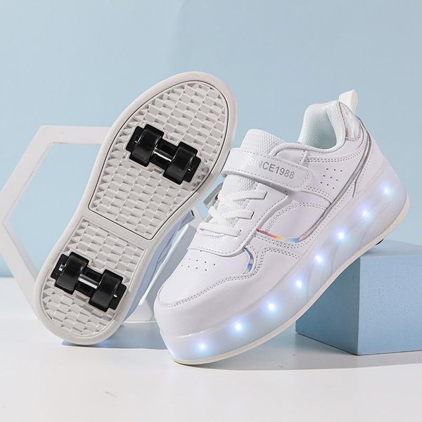 Zapatos De Patinaje Para NiñOs Patinaje Sobre Ruedas Zapatos De Doble Rueda Para NiñOs Patines De Estudiante Ruedas Para Mujer Cuatro Ruedas 31-image