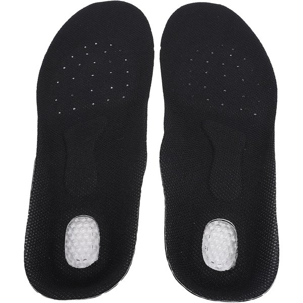 2 Pares Plantillas Antideslizantes Recortables Resistentes Al Desgaste Inserciones Para Zapatos Deportivos Y De Fitness Plantillas Para Zapatillas De Deporte Black-image