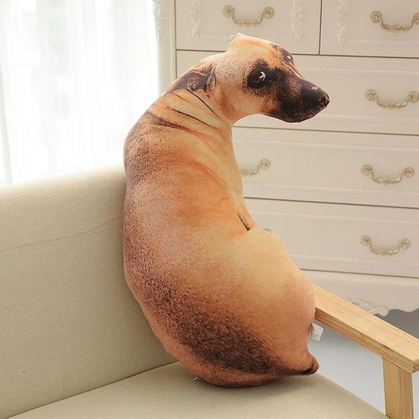 50 Cm Urocze Realistyczne 3D Kot Pies Pluszowe Zabawki Wypchane MięKkie ZwierząTko Lalka Symulacja Poduszka Do Spania Poduszka Na Kanapę WystróJ Domu Prezent 50Cm-image