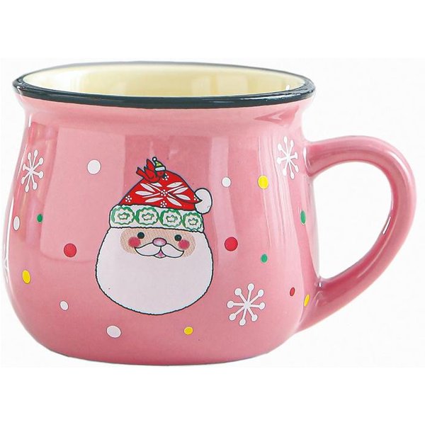 Taza De CeráMica NavideñA Con DiseñO De Papá Noel, Taza De Mousse, Taza De Café Para Oficina, ReposteríA Casera, Postre, Desayuno, Taza De Leche Para NiñOs, Regalo De Navidad 150Ml-image