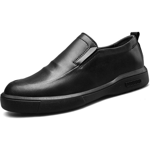 Zapatos De Cuero Vacuno Zapatos Formales De Negocios Para Hombre Zapatos Casuales De Cuero Zapatos De Cuero Vacuno Para Hombre Combinables Zapatos De Hombre 45 Black-image