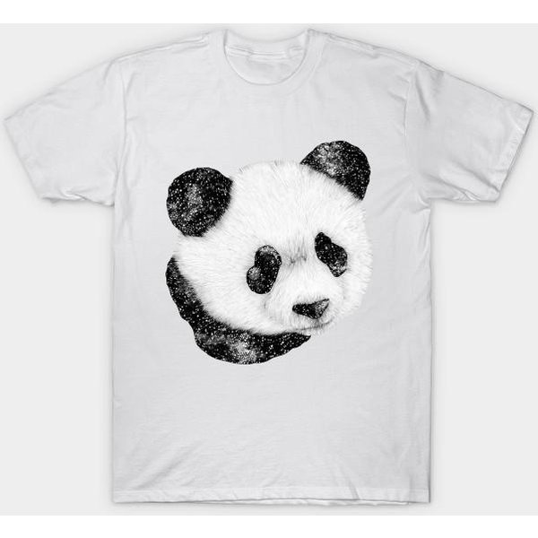 Camiseta Mujer Panda CóSmico Estampado Harajuku Kawaii Camiseta Verano Manga Corta Camiseta Mujer Top 4XL Blanco-image