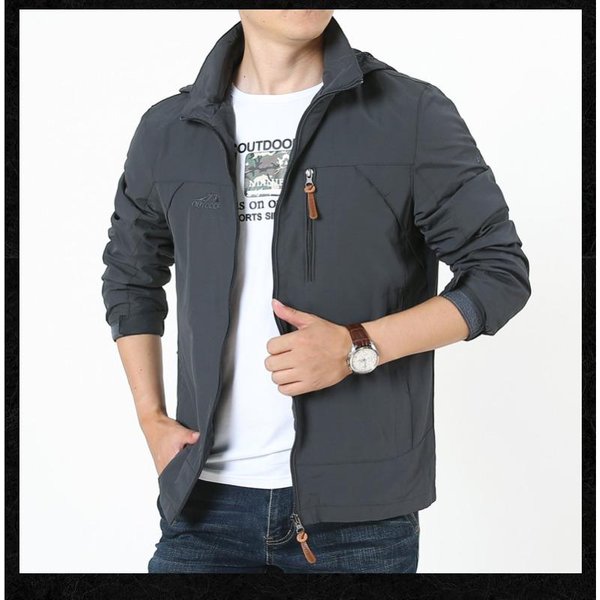 Chaquetas Para Hombre, Primavera Y OtoñO, Camisetas Deportivas Para Exteriores, Chaquetas Holgadas De Gran TamañO, De Secado RáPido, Camisetas Charge Para Hombre 5XL Black-image