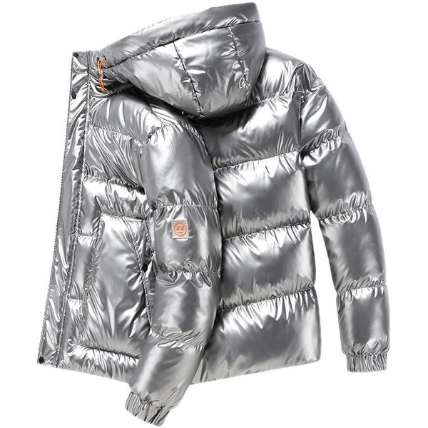 Tallas Grandes 8XL 7XL 6XL Abrigos Brillantes Hombre Capucha CáLido Hip HOP Invierno Abrigo Largo Parkas Acolchadas De AlgodóN Para Hombre Parka Gruesa Casual Para Hombre XS Gris-image