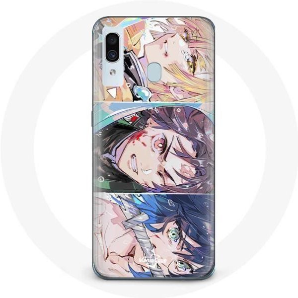 Funda Para Samsung Galaxy A20E Tanjiro Inosuke Y Zenitsu Demon Slayer Kimetsu No Yaiba Manga-image