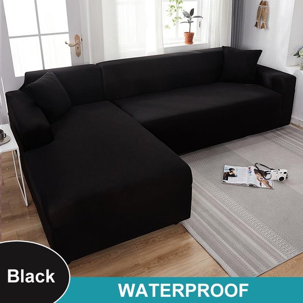 Funda De Sofá Impermeable De 1/2/3/4 Plazas, Funda De Sofá Para Sala De Estar, Funda De Sofá Esquinero EláStica SóLida En Forma De L Para Sofá, SillóN 1 Seater 90-140Cm-image
