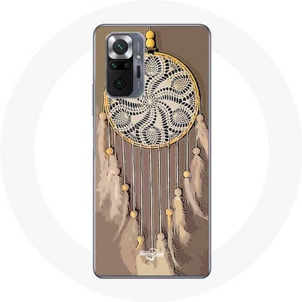 Funda - Maniacase - Xiaomi Redmi Note 10 Pro - AtrapasueñOs - Silicona Negra - Flexible MarróN-image
