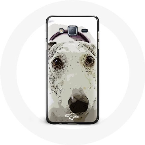 Funda - Samsung - Galaxy A3 - Perro Pitbull - Flexible - Blanco Blanco-image