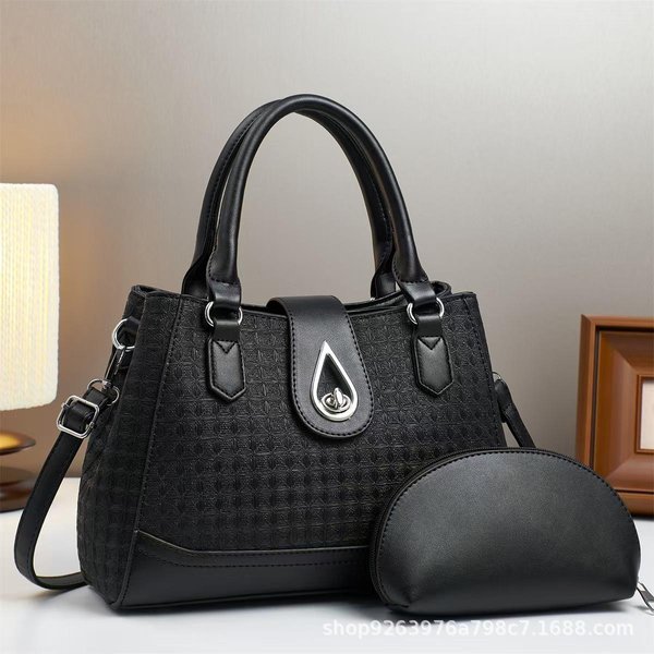 Bolso Nuevo Para Mujer Gran Capacidad Moderno Y VersáTil Conjunto De Dos Piezas Bolso De Mano De Moda Bolso De Moda Y Elegante Para Mujer . Gray-image