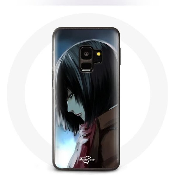 Funda Para Samsung Galaxy S9 Plus Mikasa Ackerman Ataque A Los Titanes Manga Anime-image