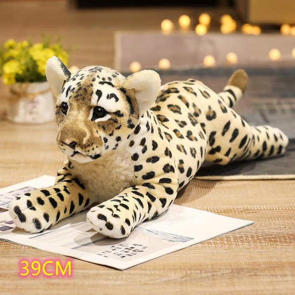 394858Cm Urocze Lwy Tygrysy Lamparty Pluszowe Zabawki Urocze Symulacyjne Lalki Wypchane MięKkie Realistyczne ZwierzęTa Zabawki Dziecko Dzieci Dekor Prezent-image