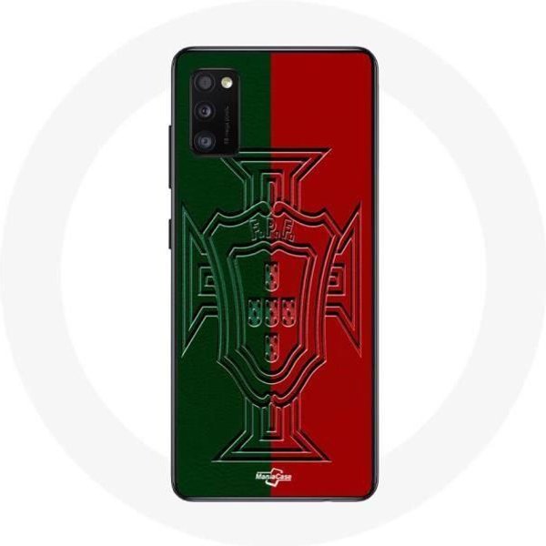 Funda - Maniacase - Samsung Galaxy A41 - Logo De Portugal Verde Y Rojo - Flexible - ProteccióN Negro-image
