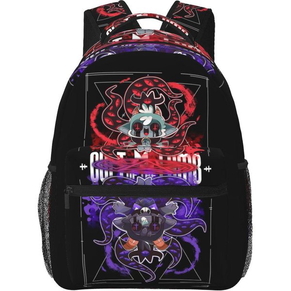 Mochila Escolar Para Estudiante Jugador De Cosplay Divertido Cult Of The Lamb Mochila De Senderismo Viaje Mochila De DíA Para Hombres Mujeres Mochila Para Libros Bolsos De Hombro One Size Black-image