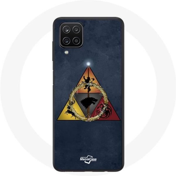 Funda - Juego De Tronos - Samsung Galaxy A12 - Flexible - Logotipo TriáNgulo Baratheon - Mixto-image