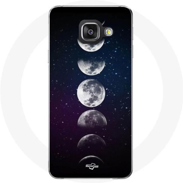 Funda - Maniacase - Samsung Galaxy A5 2016 - Negro - Flexible - Luna, Fase, Noche, Estrella-image