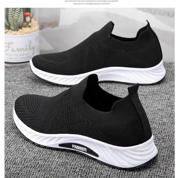 Primavera/Verano Nuevos Zapatos Casuales Transpirables Para Hombre Suela Blanda Zapatos De Tela Old Beijing Zapatos Tipo CalcetíN Malla Deportivos Para Hombre 39-image