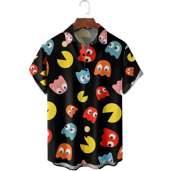 Camisas Casuales Para Hombre, Camisas Hawaianas, Camisas Casuales De Manga Corta Con Estampado 3D De Verano Para Hombre, Ropa De Hombre, Camisas Transpirables M-image