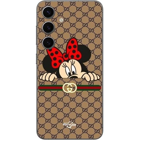 Etui - Gucci - Minnie - Silikonowe - MięKkie - Galaxy S25 Czarny-image