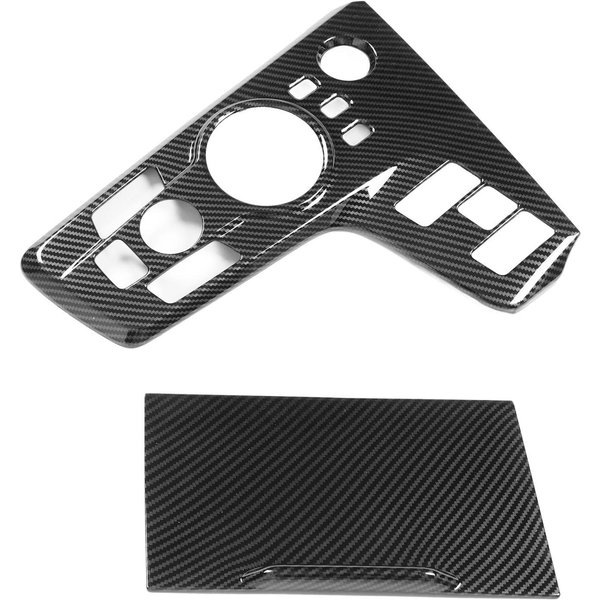 Panel De Ajuste De La Palanca De Cambios Cubierta De La Consola Central Estilo Fibra De Carbono Reemplazo Para Kia Sportage NQ5 2022+ LHD-image