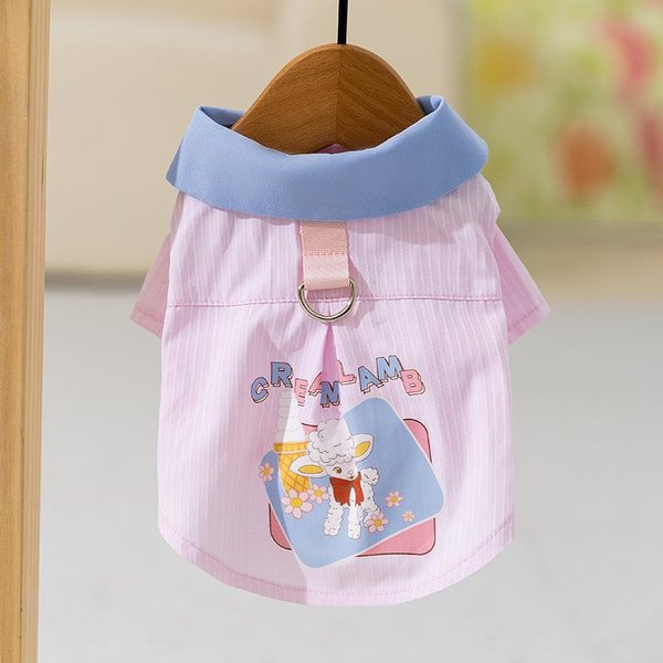 Chaleco De Raya De Cordero Dibujos Animados Transpirable Delgado Lindo De Dos Piernas Camisa Ropa Para Perro Gato Mascota Primavera Verano XXL-image