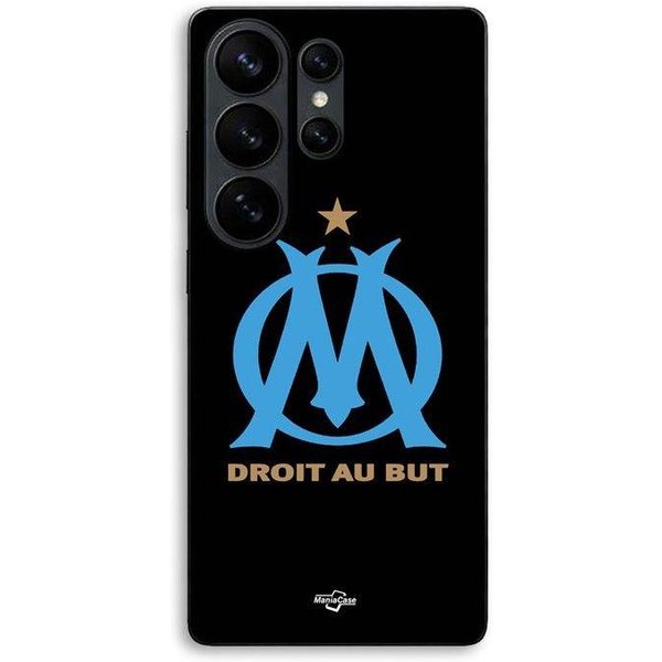 Coque Pour Samsung Galaxy S26 Ultra Logo OM Olympique De Marseille Noire Fond Maniacase Czarny-image