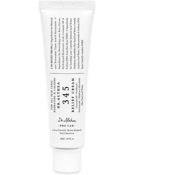 Dr. Crema Althea 345 Alivio 50Ml – Crema Calmante Reparadora De Barrera Con Centella Y ÁRbol De Té White-image