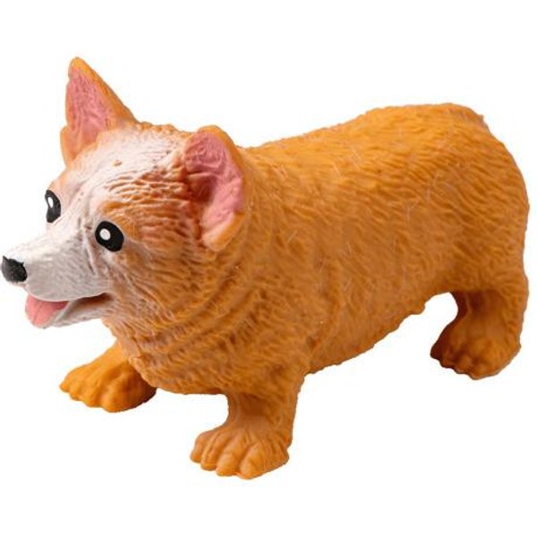 WypełNiony Piaskiem Corgi Do śCiskania, Powoli WracająCy Do KształTu, Sensoryczna Zabawka Fidget Dla Psa, łAgodząCa LęK, MięKki, RozciąGliwy Szczeniak Do śCiskania, Upominki Na Imprezę BrąZowy-image