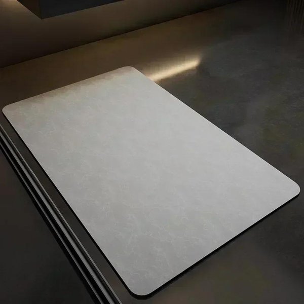 Mata ŁAzienkowa Z Krzemionki Super ChłOnna AntypośLizgowa SzybkoschnąCa Dywanik ŁAzienkowy Mata Pod Prysznic Mata Pod Nogi Do Toalety Wodoodporna Dekoracja 40X60Cm-image