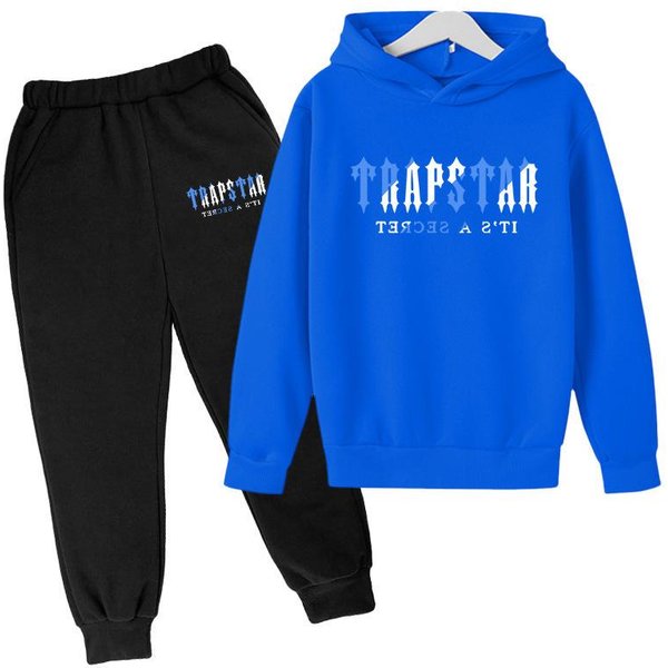Conjunto De CháNdal Negro Con Estampado De Letras Para NiñOs, Sudadera Con Capucha Y Pantalones Deportivos Para NiñOs, Conjunto De 2 Piezas, Ropa Deportiva Informal Para OtoñO E Invierno 150Cm-image