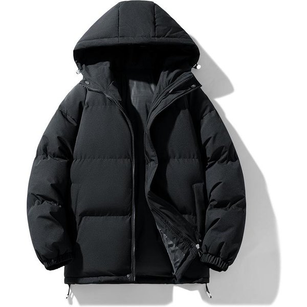 Ropa De Invierno Acolchada De AlgodóN Grueso VersióN Coreana Ropa De AlgodóN Acolchada De Terciopelo Chaqueta Casual Holgada Estilo Hong Kong 3XL-image