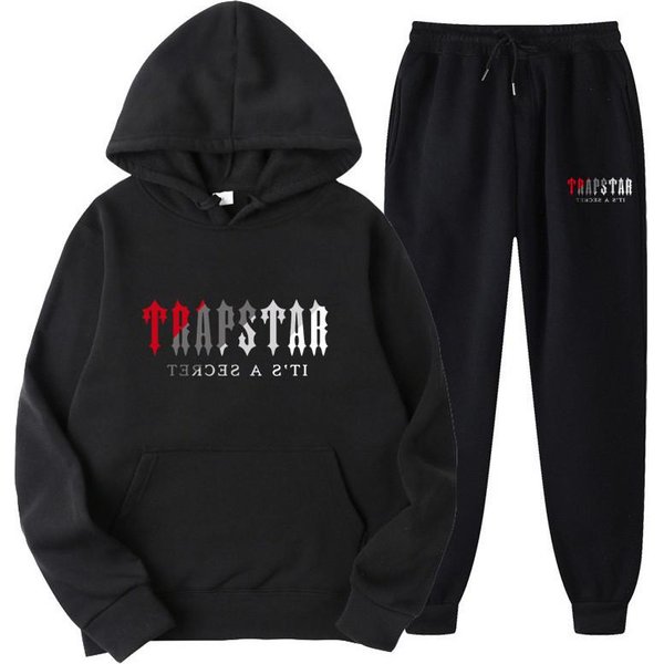 CháNdal Deportivo Con Capucha Para Hombre, Unisex, De Dos Piezas, Para Correr, Manga Larga, Sudadera Con Capucha Y Pantalones De CháNdal L Negro-image