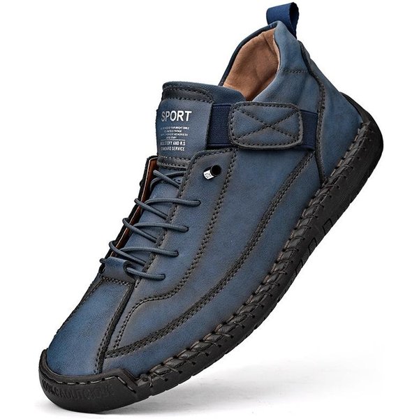 SkóRzane Buty Codzienne MęSkie Projekt Trampki MęSkie OddychająCe SkóRzane Buty MęSkie Botki Na ZewnąTrz 43-image