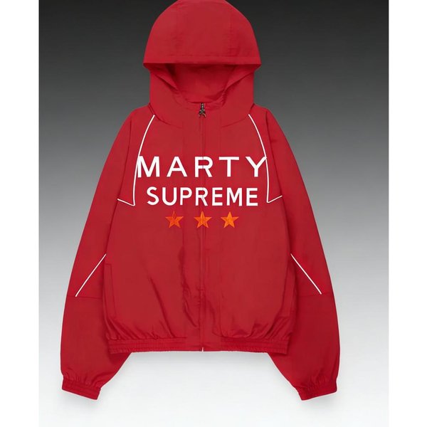 Chaqueta Cortavientos Ligera Unisex Con Capucha Y Paneles En Contraste Para Mujer Cremallera Frontal GráFico De Letras Y Estrellas Holgada Ropa De Abrigo Diaria Casual Streetwear XXL Red-image