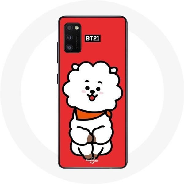 Funda - BTS - Samsung Galaxy A41 - Flexible - Roja - BT21 RJ De Jin Rojo-image