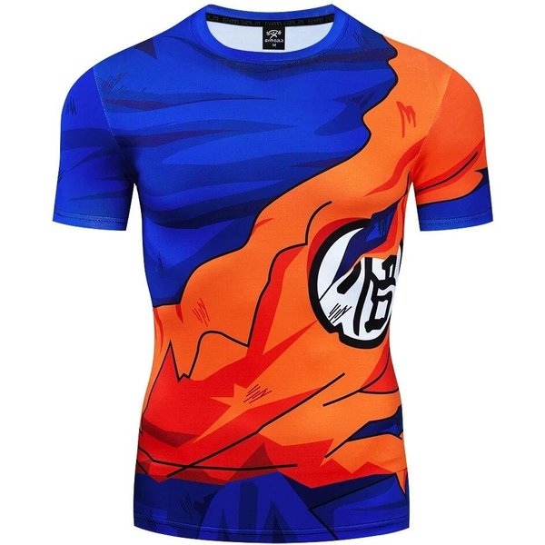 Camiseta 3D De Goku Para Hombre, Camisetas Deportivas De Verano, Camisetas De Kickboxing Bjj Gym Rashguard Mma Boxing Goku, Camisetas Para Hombre, Camisetas Muay Thai Xxxl Blue-image