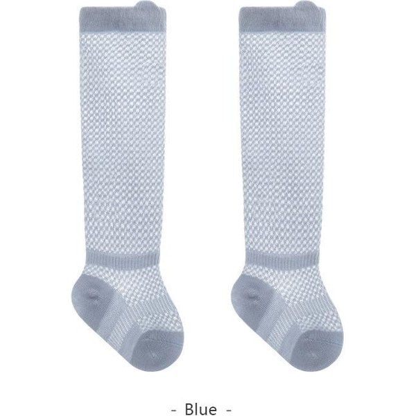 Medias De Malla Finas De Verano Para Bebé Calcetines Largos De Tubo Para Bebé Antimosquitos PuñO Suelto Sin Costuras Calcetines Para ReciéN Nacido Calcetines Hasta La Rodilla Para Bebé M(1-3Y) White-image