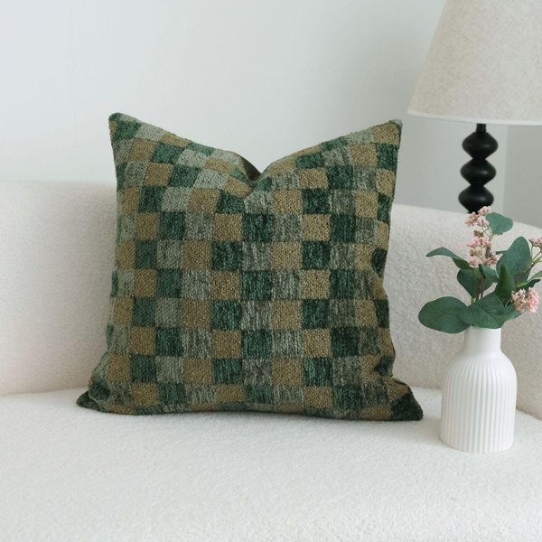 Seria Zielona Sofa W Stylu Francuskim Poszewka Na Poduszkę Dekoracyjną Poszewki Prosta Dekoracja Poszewka Na ZagłóWek Poszewki Na Poduszki 30X50/45X45Cm 30X50Cm-image