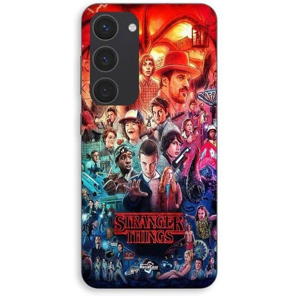 Etui Na Telefon - Maniacase - Samsung Galaxy S23 - Silikonowe - Czarne - Stranger Things Czarny-image