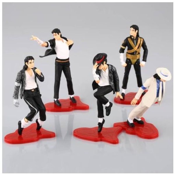 Icono Rey Del Pop Michael Jackson Set De 5 Figuras Regalo Ideal Para Amantes De La MúSica-image